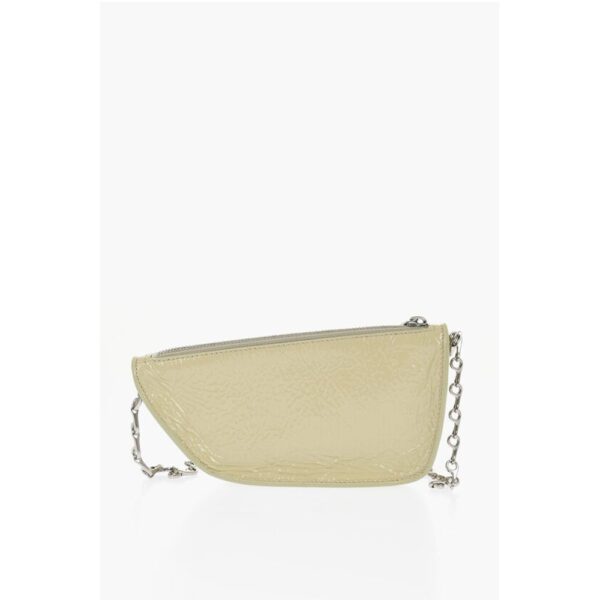Burberry Patent Leather MICRO SHIELD SLING Bag with Chain Shoulder St - Image 2