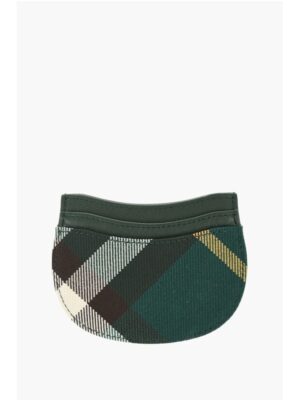Burberry Checked Leather and Fabric ROCKING HORSE Card Holder