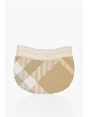 Burberry Checked Leather and Fabric ROCKING HORSE Card Holder