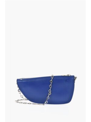Burberry Leather MICRO SHIELD SLING Bag with Chain Shoulder Strap