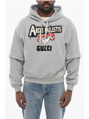 Gucci Cotton ARCUS CAELESTIS Hoodie with Removable Sleeves