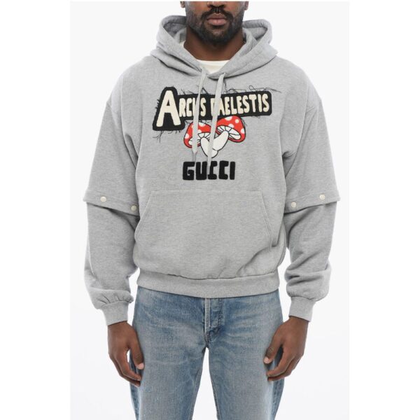 Gucci Cotton ARCUS CAELESTIS Hoodie with Removable Sleeves