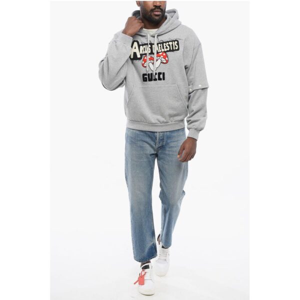 Gucci Cotton ARCUS CAELESTIS Hoodie with Removable Sleeves - Image 4