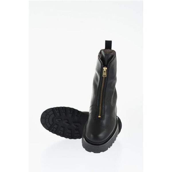 AllSaints Leather OPHELIA Booties with Frontal Zip