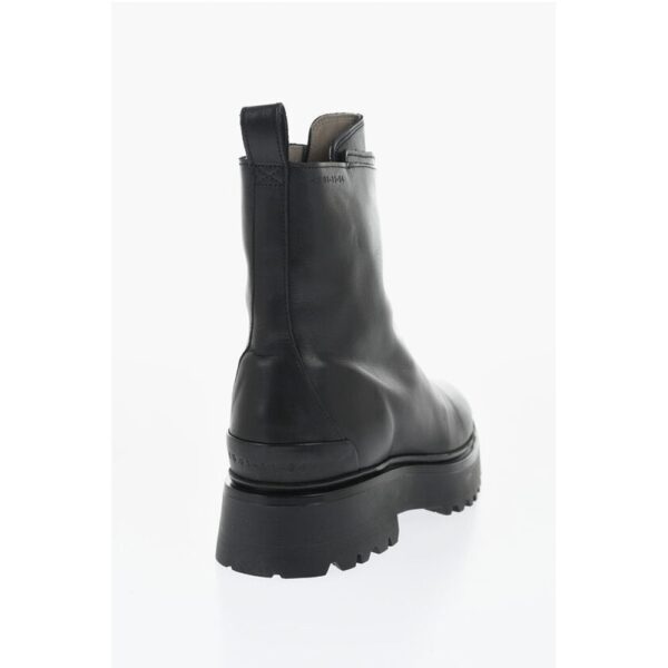 AllSaints Leather OPHELIA Booties with Frontal Zip - Image 2
