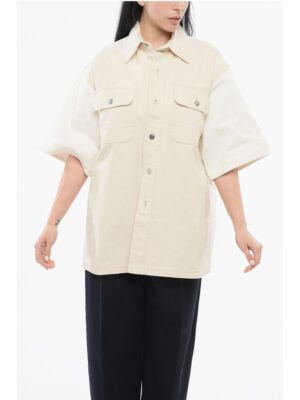 Stella McCartney Denim Overshirt with Contrasting Sleeves