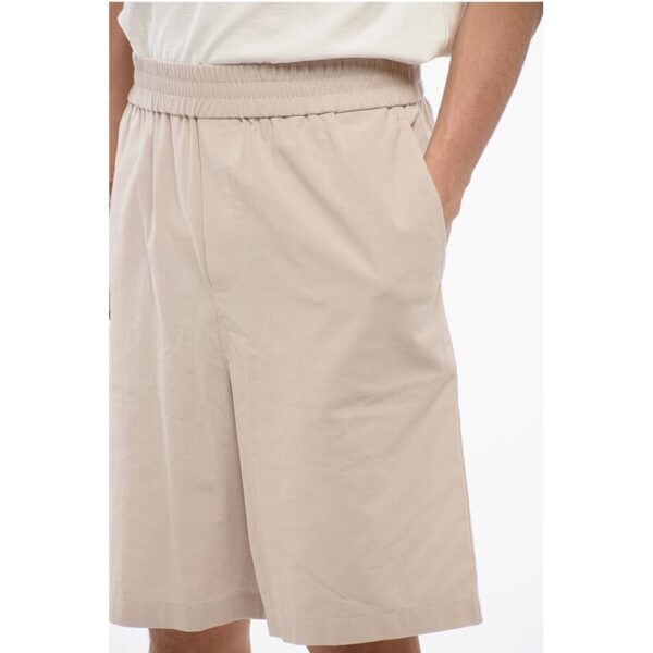 Ami Alexandre Mattiussi 4-Pocketed Cotton Shorts with Elastic Waistband - Image 2