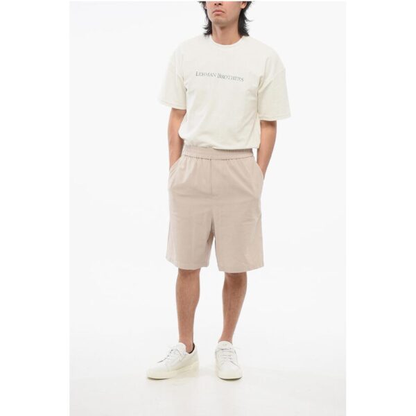 Ami Alexandre Mattiussi 4-Pocketed Cotton Shorts with Elastic Waistband - Image 3