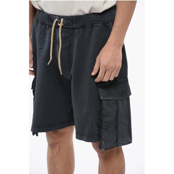 Dsquared² Brushed-cotton Cargo Shorts with Drawstring - Image 3