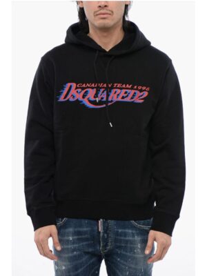 Dsquared² Brushed Cotton CANADIAN TEAM Cool Fit Hoodie