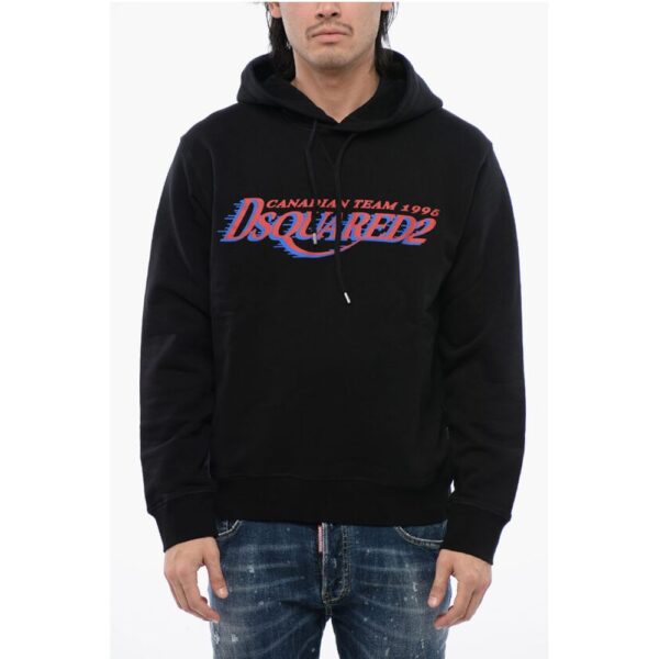 Dsquared² Brushed Cotton CANADIAN TEAM Cool Fit Hoodie
