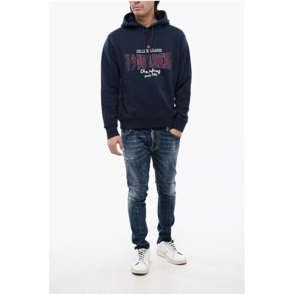 Dsquared² Brushed Cotton COLLEGE LEAGUE Hoodie - Image 4