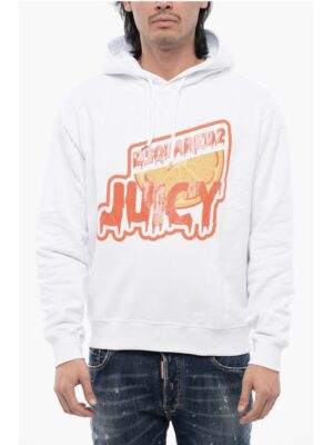 Dsquared² Brushed Cotton D2 JUICY Cool Fit Hoodie