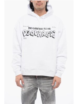 Dsquared² Brushed Cotton CANADIAN VILLAGE Hoodie