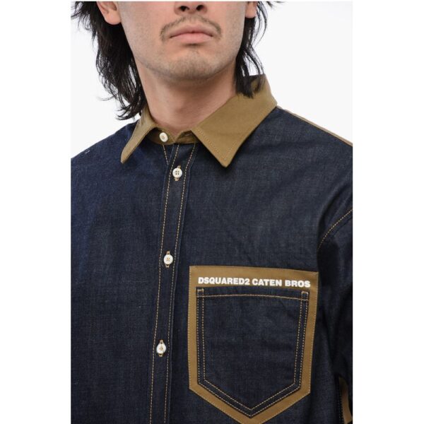 Dsquared² Two-toned CATEN BROS Denim Shirt - Image 3