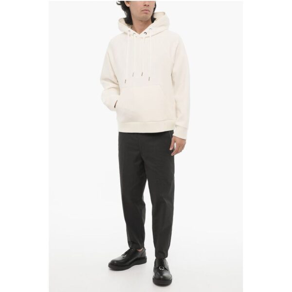 Neil Barrett Easy Fit Hoodie With Patch Pocket - Image 4