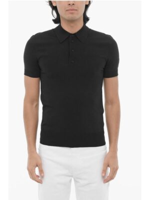 Neil Barrett Technical Fabric Slim Fit Polo Shirt