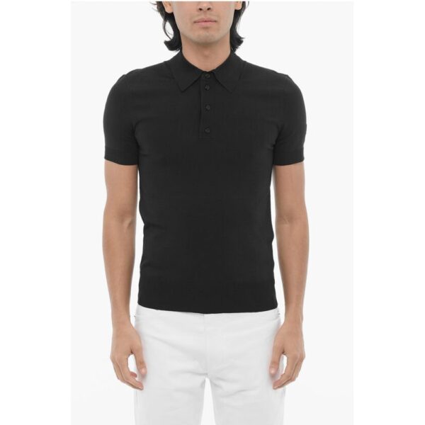 Neil Barrett Technical Fabric Slim Fit Polo Shirt