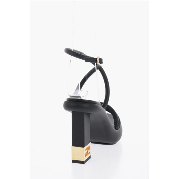 Fendi Logoed Heel Leather Sandals 10cm - Image 2
