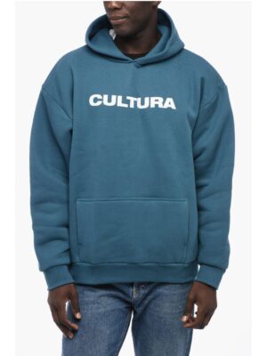 Cultura Fleece-Cotton Hoodie with Patch Pocket