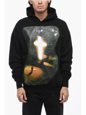 1989 Studio Cotton Hoodie Sweatshirt with Maxi Print