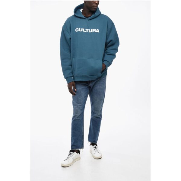 Cultura Fleece-Cotton Hoodie with Patch Pocket - Image 4