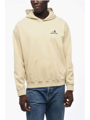 Awake New York Brushed Cotton Hoodie with Embroidered Logo
