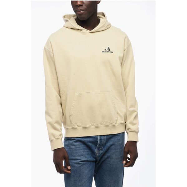Awake New York Brushed Cotton Hoodie with Embroidered Logo