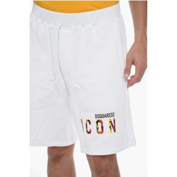 Dsquared² Printed ICON SUNSET Jogger Shorts - Image 3