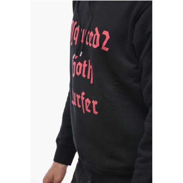 Dsquared² Fleeced Cotton GOTHSURFER Hoodie - Image 3