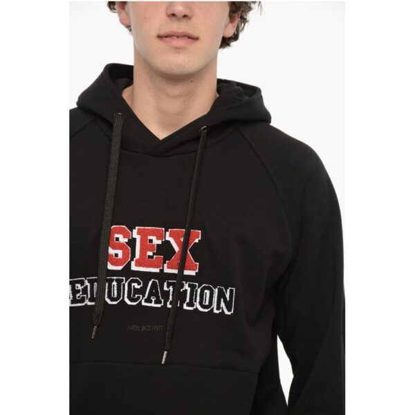 Neil Barrett Easy Fit Cotton SEX EDUCATION Hoodie - Image 3