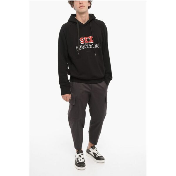 Neil Barrett Easy Fit Cotton SEX EDUCATION Hoodie - Image 4
