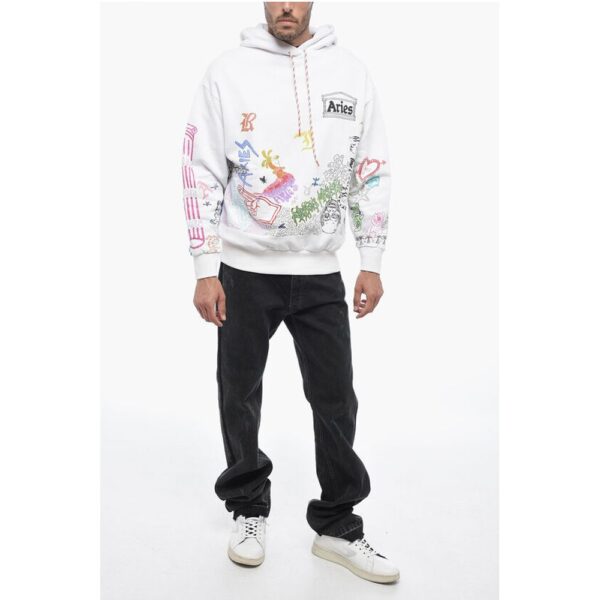 Aries Printed Hoodie - Image 4