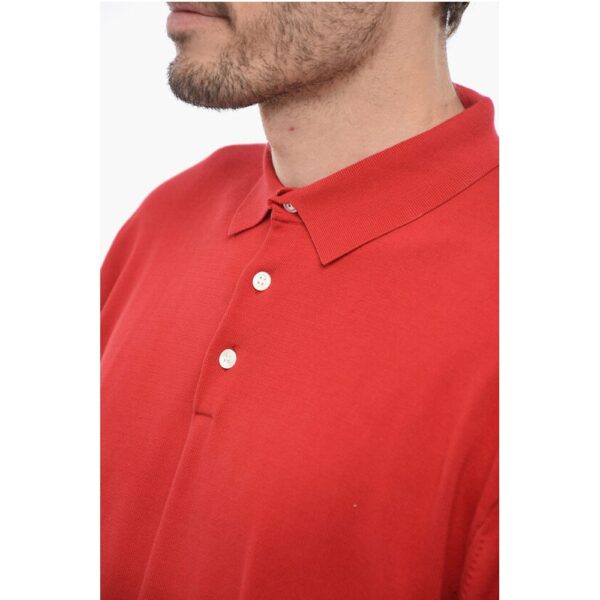 J.Press Long Sleeved Polo Shirt with Ribbed Hem - Image 3