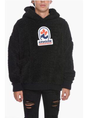 Dsquared² INVICTA Teddy Hoodie with Logo Patch