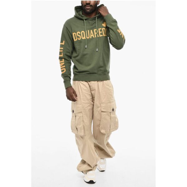 Dsquared² ONE LIFE ONE PLANET Hoodie COOL FIT Sweatshirt with Logo Let - Image 4