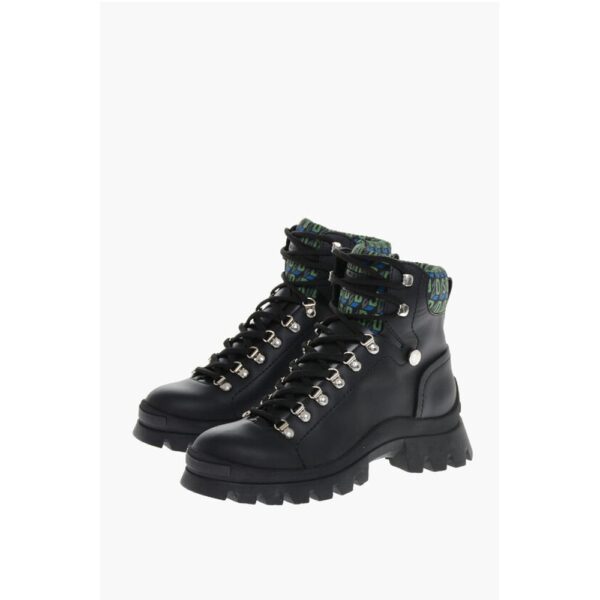 Dsquared² Trecking Boots with Monogram Fabbric Inserts