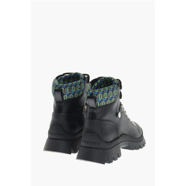 Dsquared² Trecking Boots with Monogram Fabbric Inserts - Image 2
