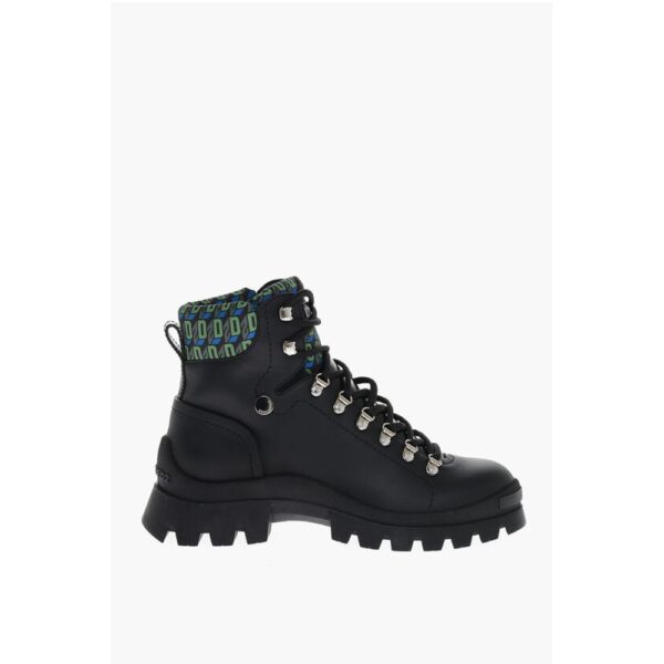 Dsquared² Trecking Boots with Monogram Fabbric Inserts - Image 3