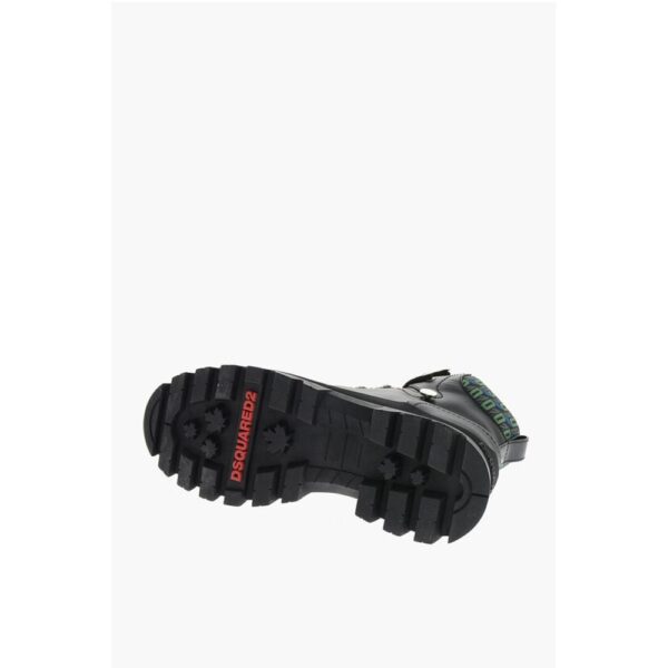 Dsquared² Trecking Boots with Monogram Fabbric Inserts - Image 5