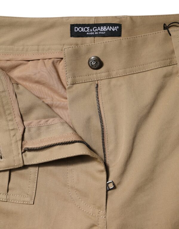 Dolce & Gabbana Brown Cotton Cargo Tapered Pants - Image 7