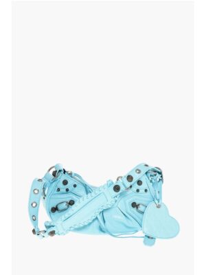 Balenciaga Leather CAGOLE Shoulder Bag with Studded Detail
