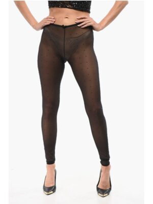 Dsquared² Rhinestoned Mesh Collant