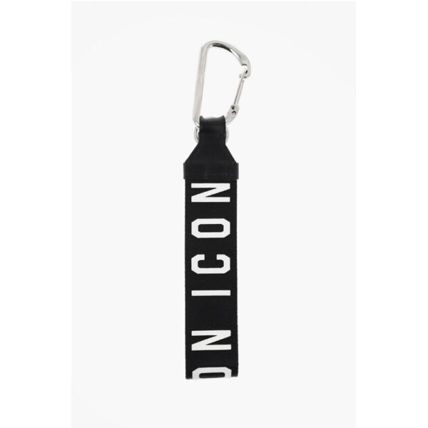 Dsquared² ICON Ribbon Keyring with Embossed Logo