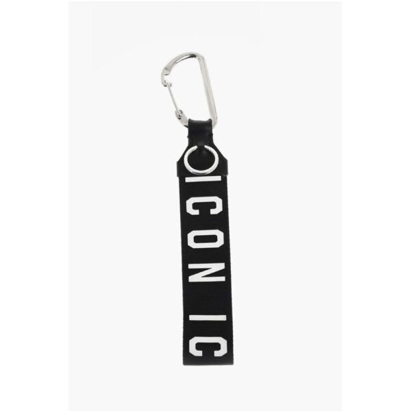 Dsquared² ICON Ribbon Keyring with Embossed Logo - Image 2