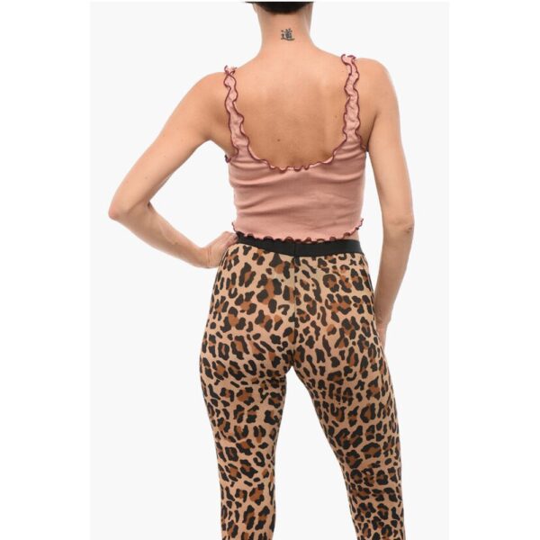 Dsquared² Ribbed Crop Top with Embroidered Logo - Image 2
