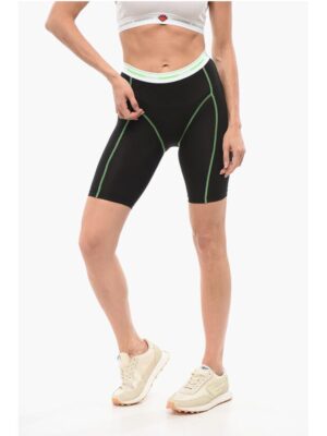 Dsquared² Underwear Biker Leggings with Visible Stitchings
