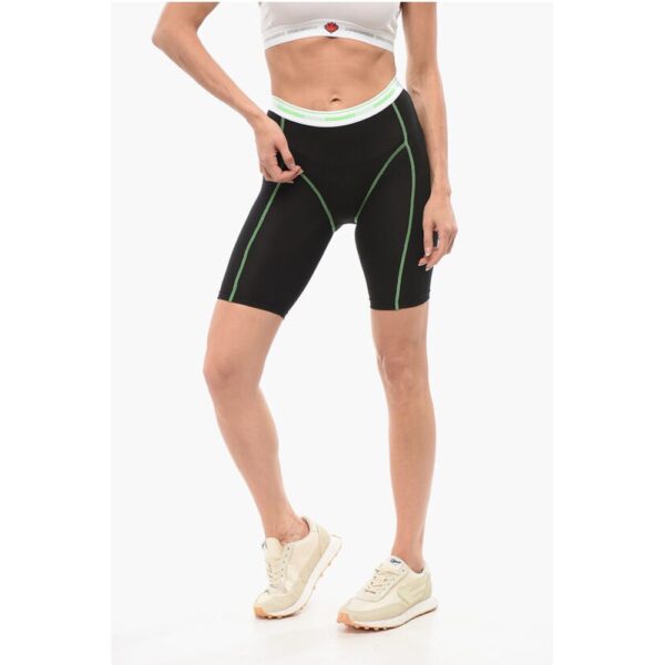 Dsquared² Underwear Biker Leggings with Visible Stitchings