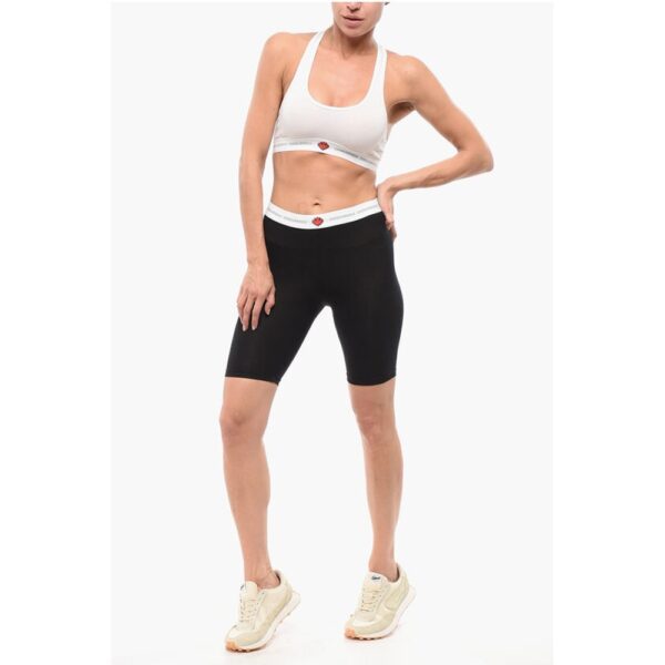 Dsquared² Underwear Biker Leggings with Logoed Waistband - Image 4