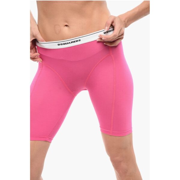 Dsquared² Underwear Cotton Blend Biker Leggings - Image 3